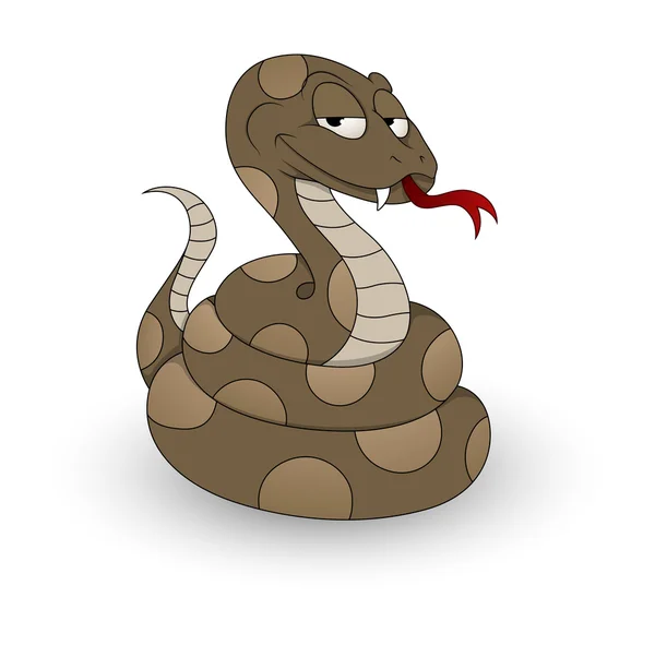 Karikatür yılan vektör — Stok Vektör
