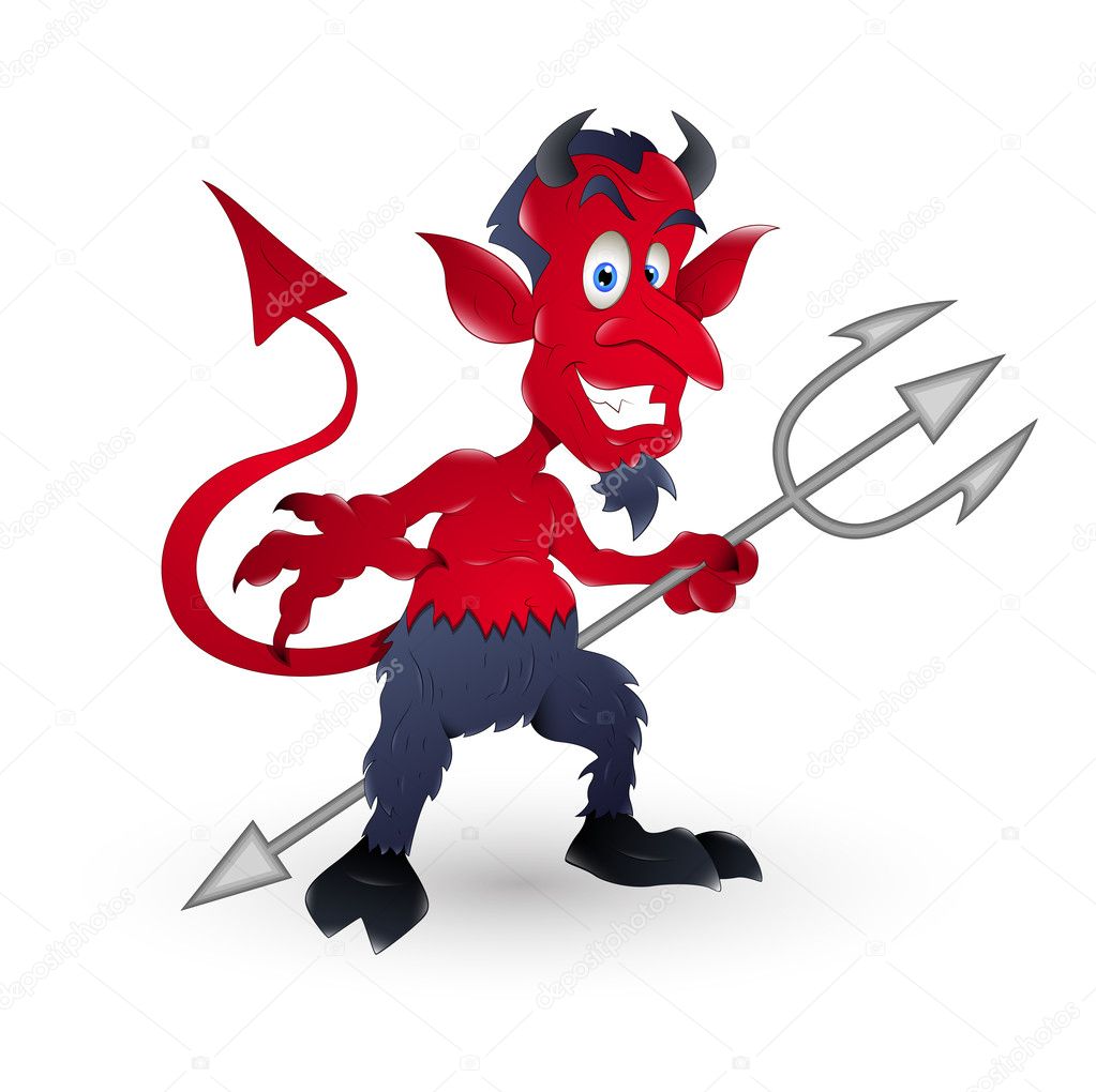 Evil Cartoon Devil Vector