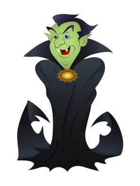 Halloween vampire karikatür