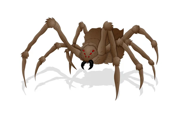 Araña espeluznante — Vector de stock