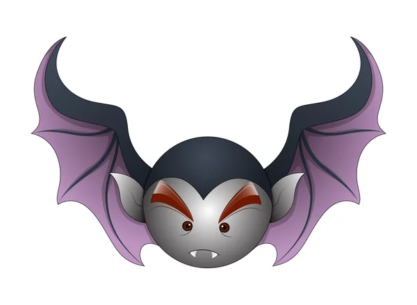 Bat divertido de dibujos animados — Vector de stock