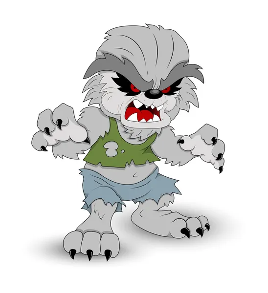 Cartoon weerwolf — Stockvector