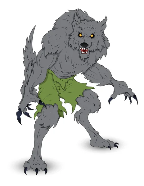 Klassieke weerwolf vectorillustratie — Stockvector