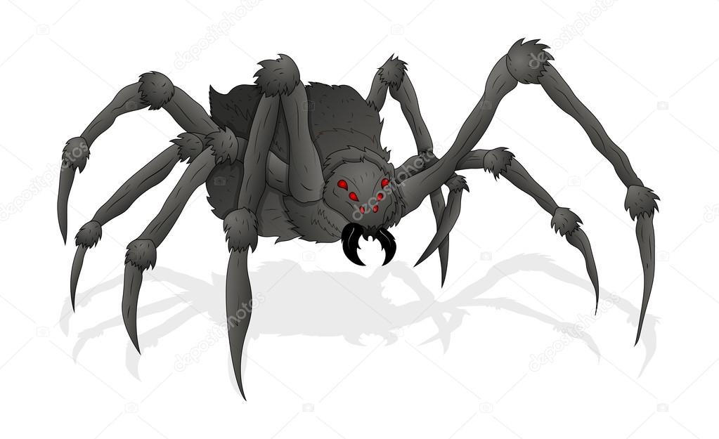 Horrible Spider Illustration