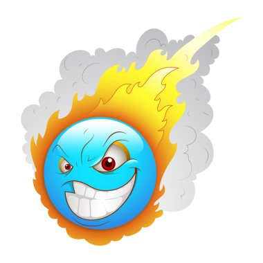 Smiley ifadeler yüz vektör - göktaşı