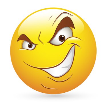 vektör - kurnaz şeytan ifade emoticons Smiley yüz