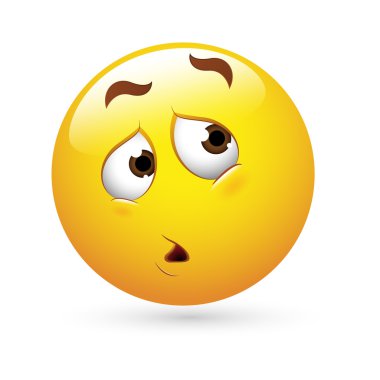 Smiley ifadeleri vektör - üzgün ifadeyi karşı karşıya.