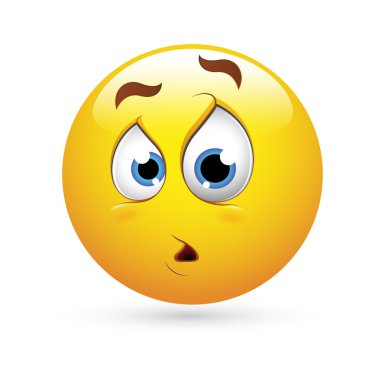 vektör - sürpriz ifade emoticons Smiley face