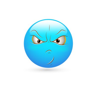 Smiley ifadeleri vektör - get suç karşı karşıya.