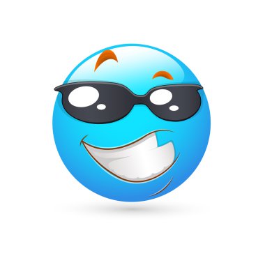 vektör - akıllı ifade emoticons Smiley yüz