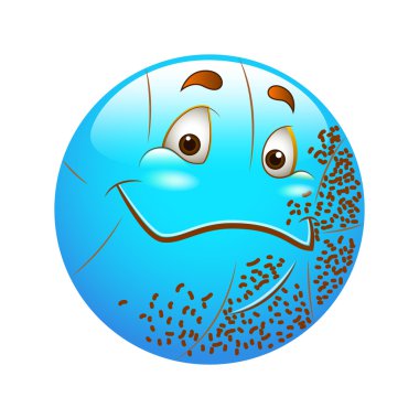 tıraşsız smiley ifadeler yüz vektör-