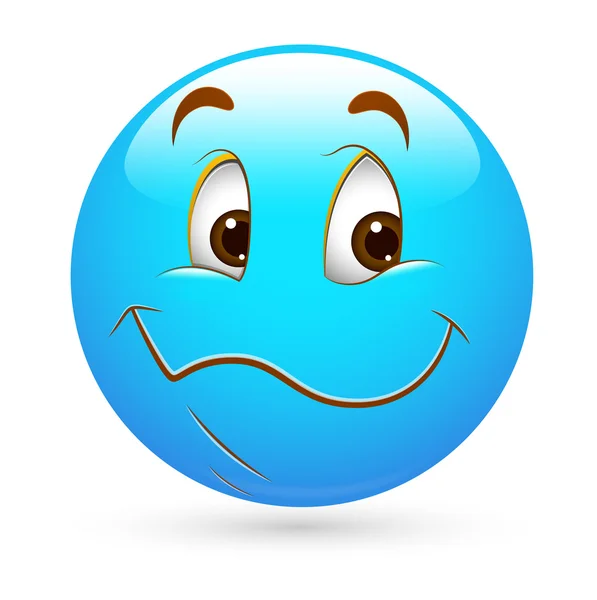 Smiley Emoticons Face Vector - Bom — Vetor de Stock