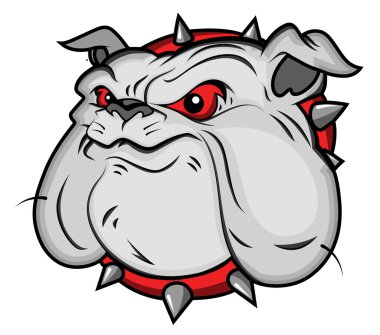 Bulldog maskot vektör esnaf