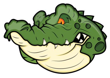 Angry Alligator Vector Mascot clipart