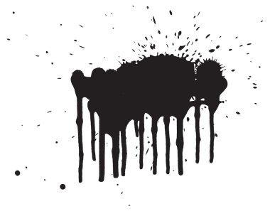 Grunge splash sprey