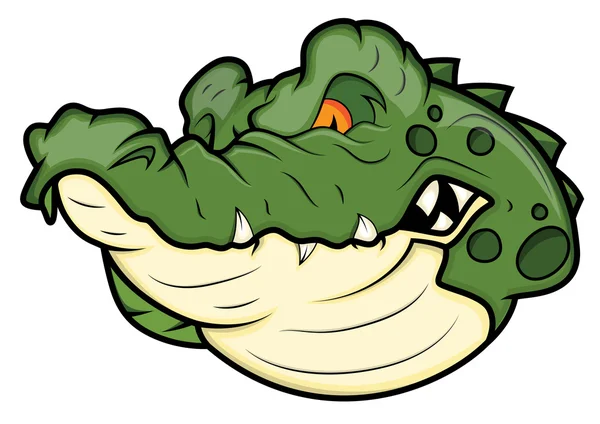 Boos alligator vector mascotte — Stockvector