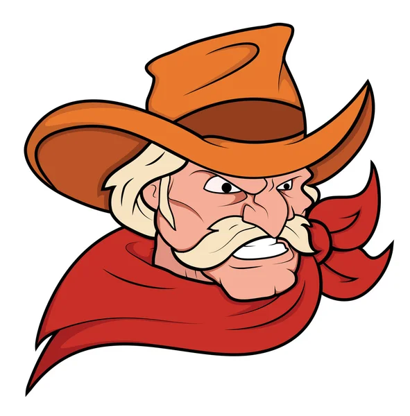 Cowboy mascotte vector — Stockvector