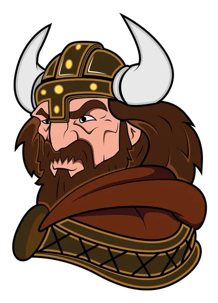 Viking maskot vektor illustration — Stock vektor