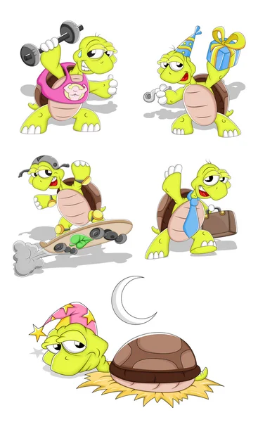 Vecteurs de tortues — Image vectorielle