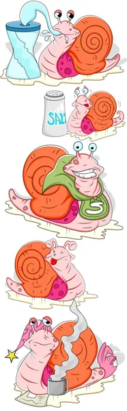 Snail Illustrations — Stock Vector