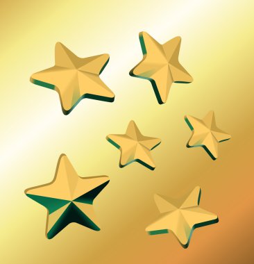 altın yıldız dekorasyon vektör çizim için