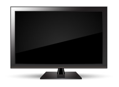 TV izlemek lcd vektör
