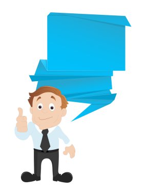 Projesi tamamlandı - başarılı bir iş adamı