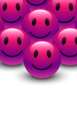 Smiley şablon vektör