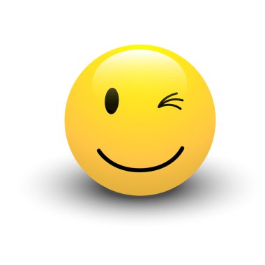 Winking Smiley Vector clipart
