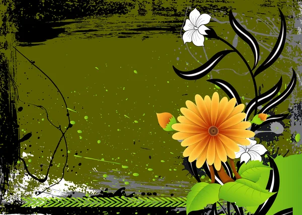 Blumenvektorillustration — Stockvektor