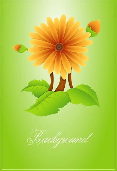 Bloem achtergrond vector illustratie — Stockvector