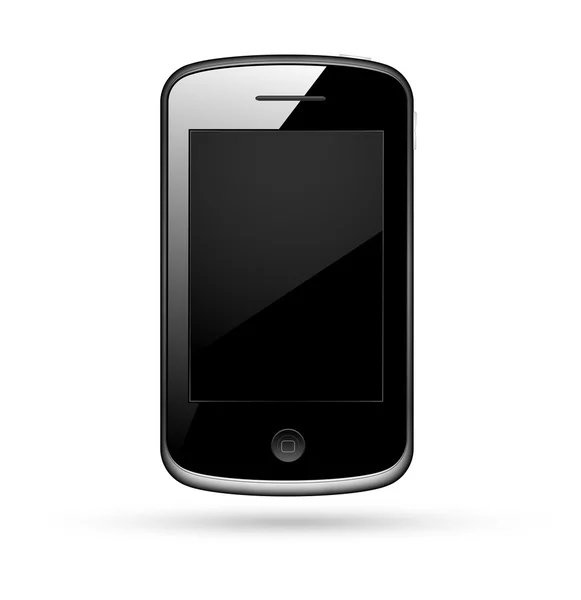 Mobile avec illustration vectorielle d'écran vierge — Image vectorielle