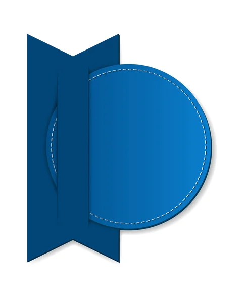Distintivo de bandeira circular — Vetor de Stock
