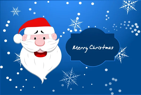 Santa Vector Christmas Background — Stock Vector