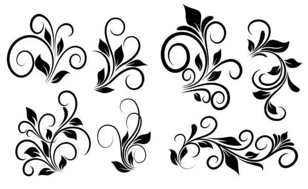 güzelleşmek swirls vektör öğeleri