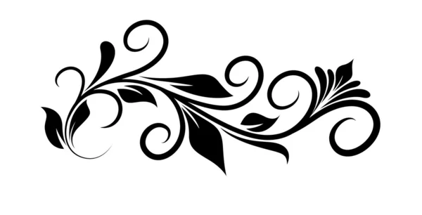 Forma de diseño floral — Vector de stock