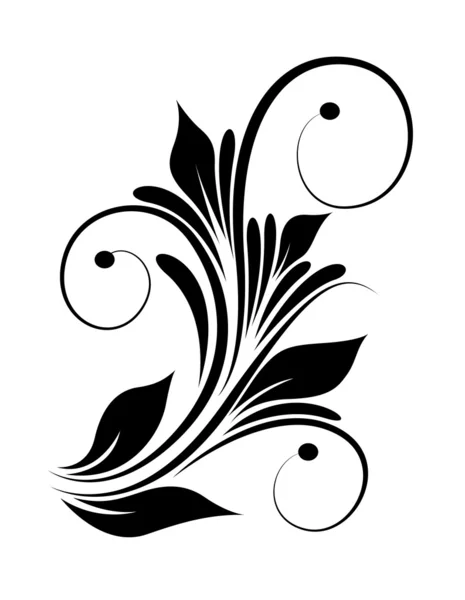 Elemento Floral Espiral — Vector de stock