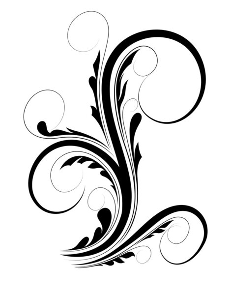 Вихревая цветочная форма
