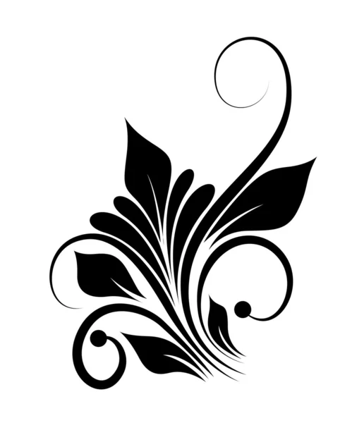 Vector Floral Espiral — Vector de stock