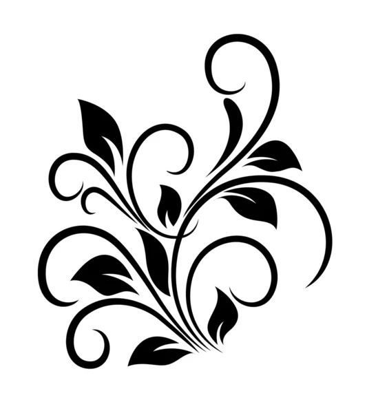 Black floral tattoo — Stock Vector © alliesinteract #2517249