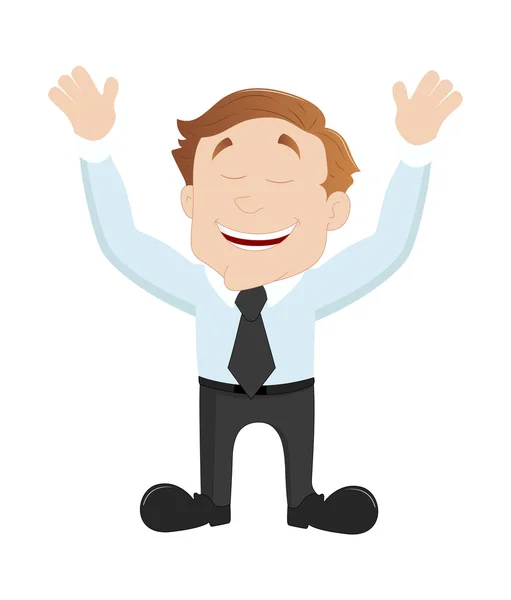 Happy Salesman — Stock Vector