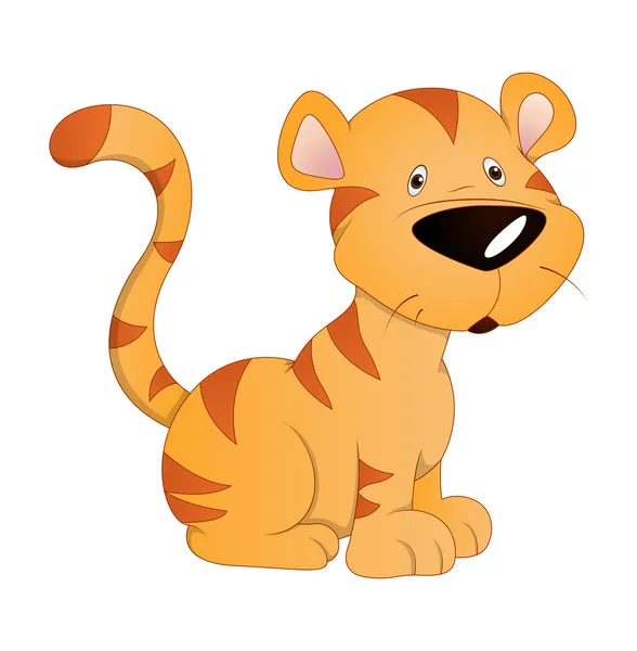 Tiger Cub Vector — Stock Vector