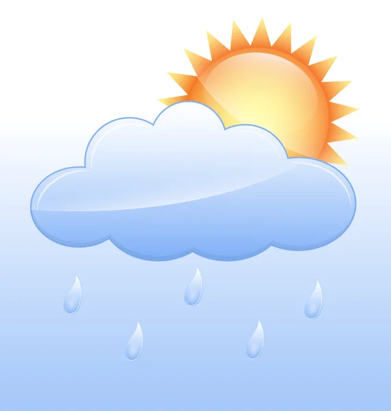 Raining Vector Icon — Stock Vector