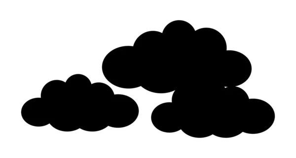 Nubes formas — Vector de stock