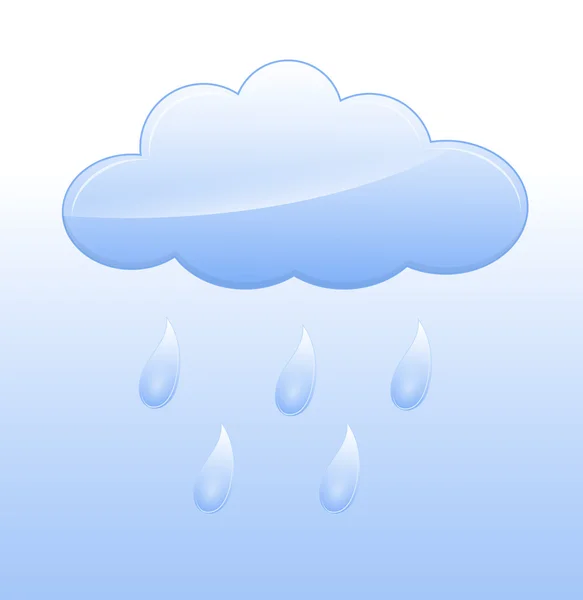 Rainy Cloud Vector — Stock Vector