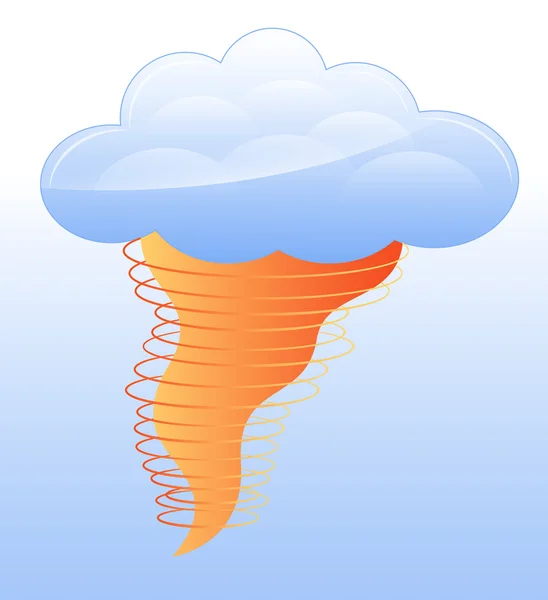 Tornado pictogram vector — Stockvector