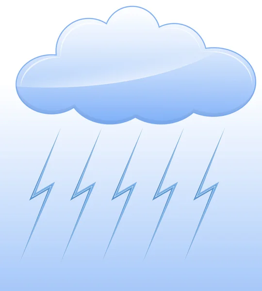 Stormy Cloud Vector — Stock Vector