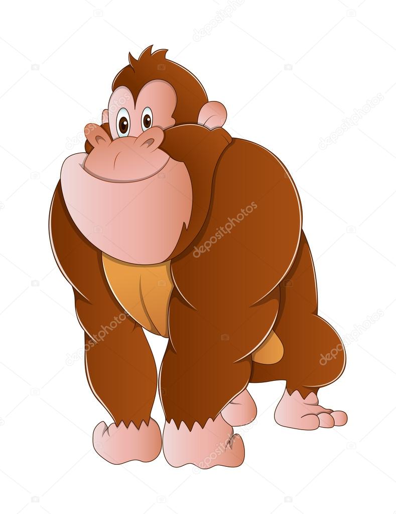 Gorilla Monkey Vector Illustration