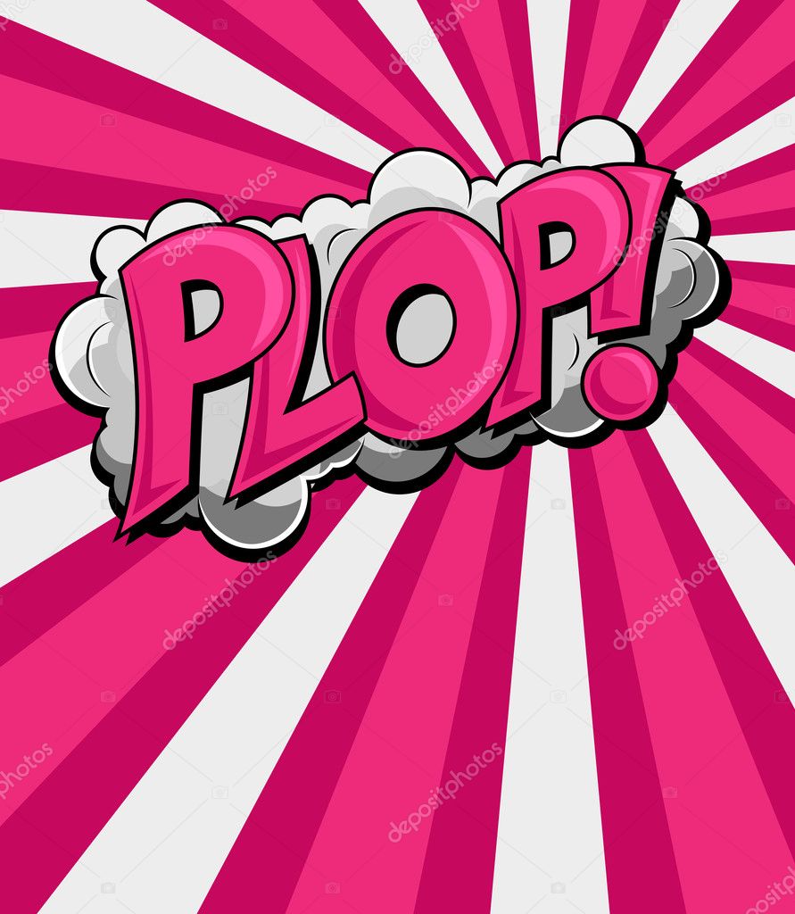 Plop - Comic Expression Vector Text