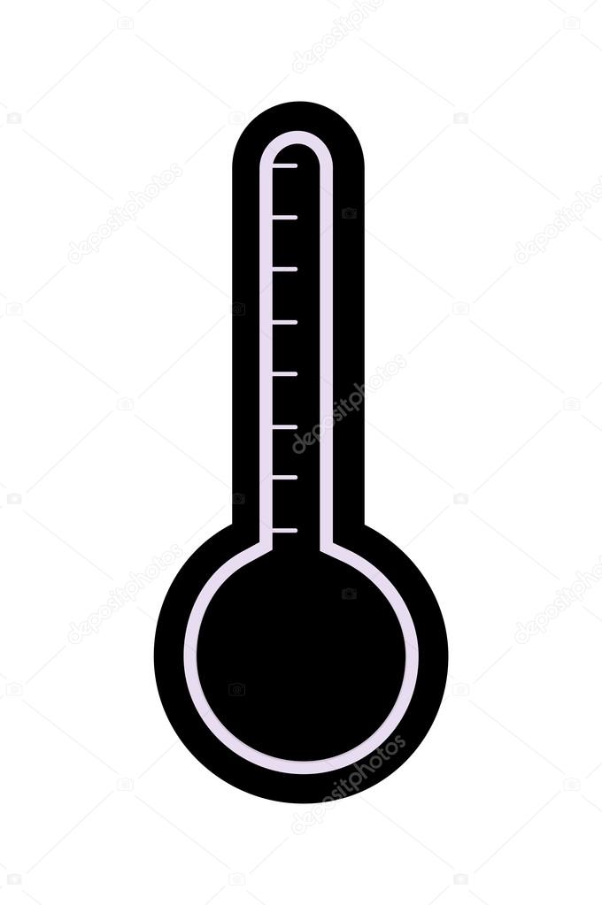 Thermometer Vector Silhouette